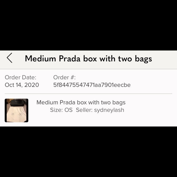 Large Prada Box w/ 2 Dust Bags - Picture 2 of 8